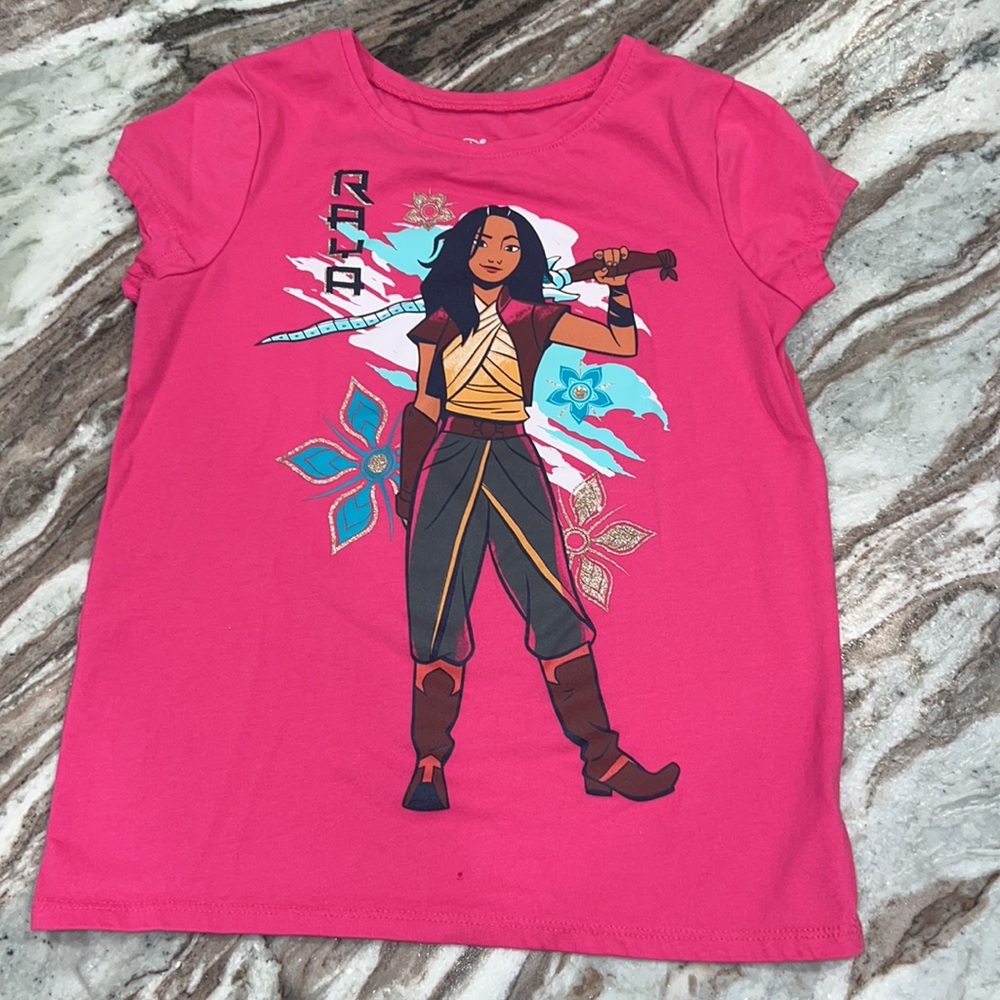 Jumping Beans Raya and the lady dragon matching sister TShirts size 5 & 8